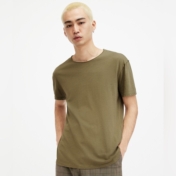 Allsaints Figure T-Shirt Avo green Medium NEW with Tags all Saints Men’s - Picture 1 of 6